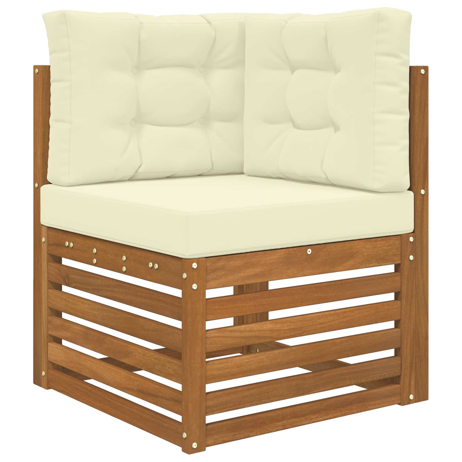 Utomhus Soffa Kudde Polyester Kräm 60 x 60 x 8 cm