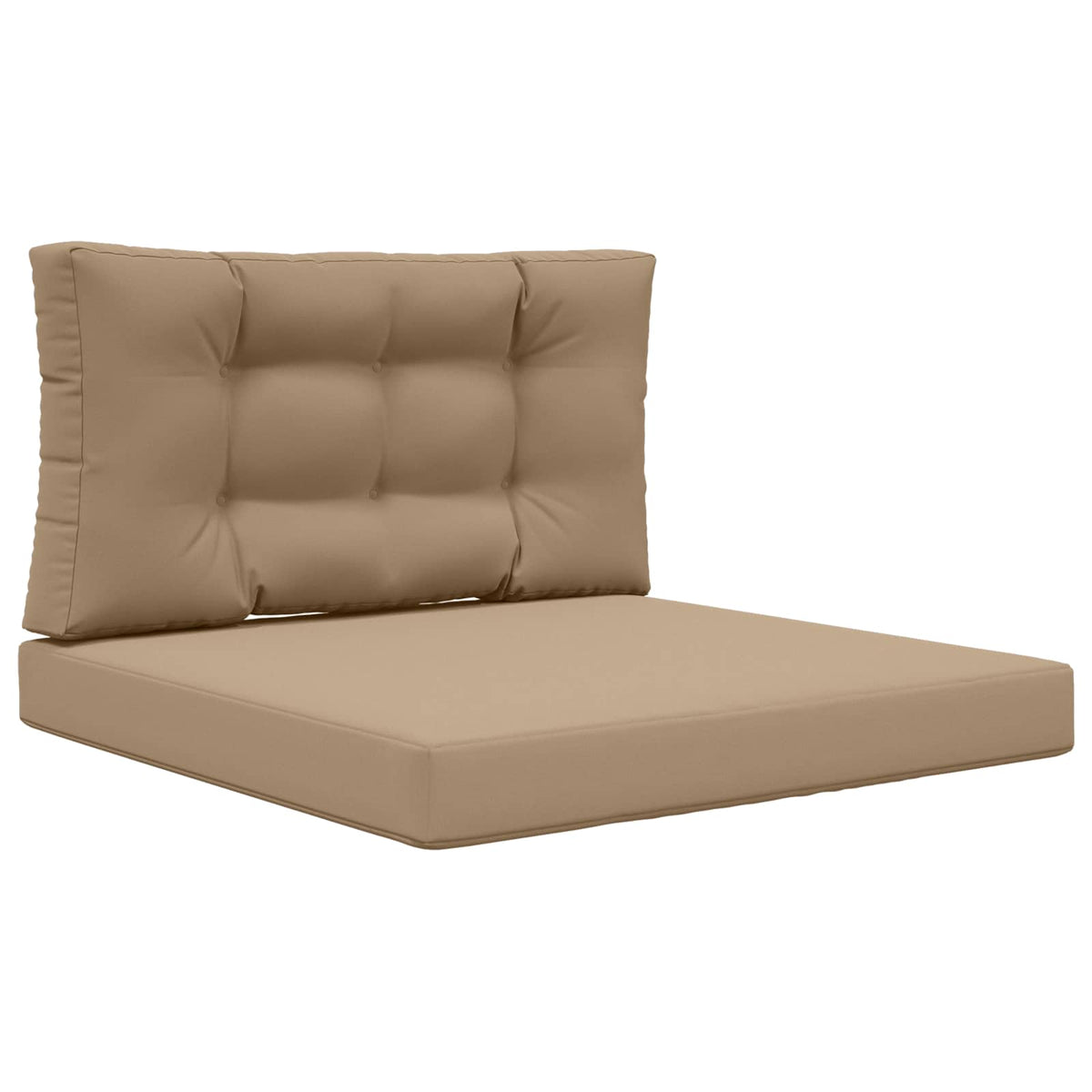 Utomhus Soffa Kudde Polyester Taupe 80 x 80 cm