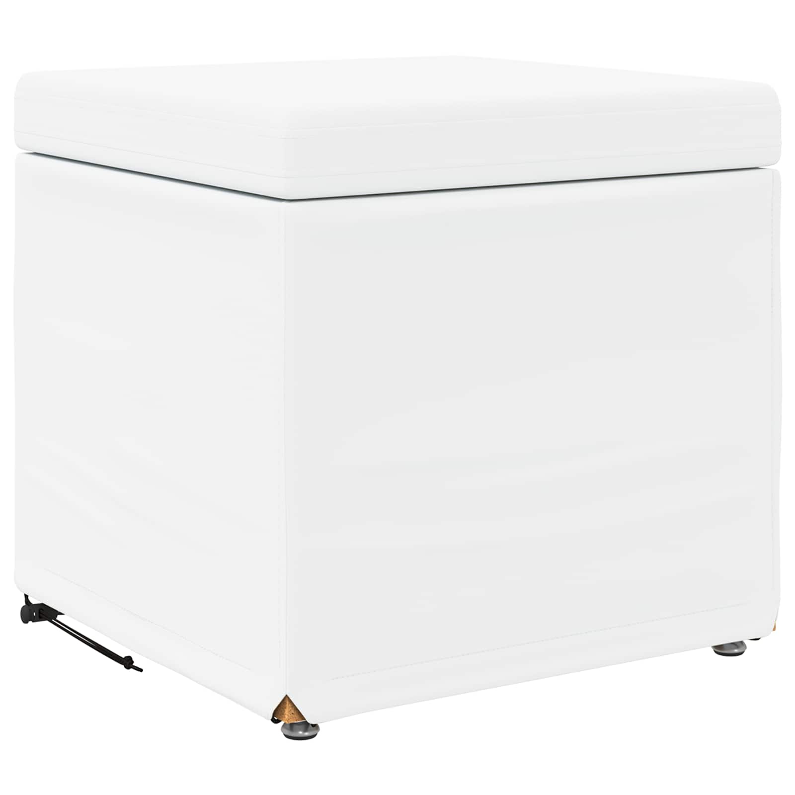 Pall Vit 41 x 41 x 40 cm Konstläder och konstruerat trä