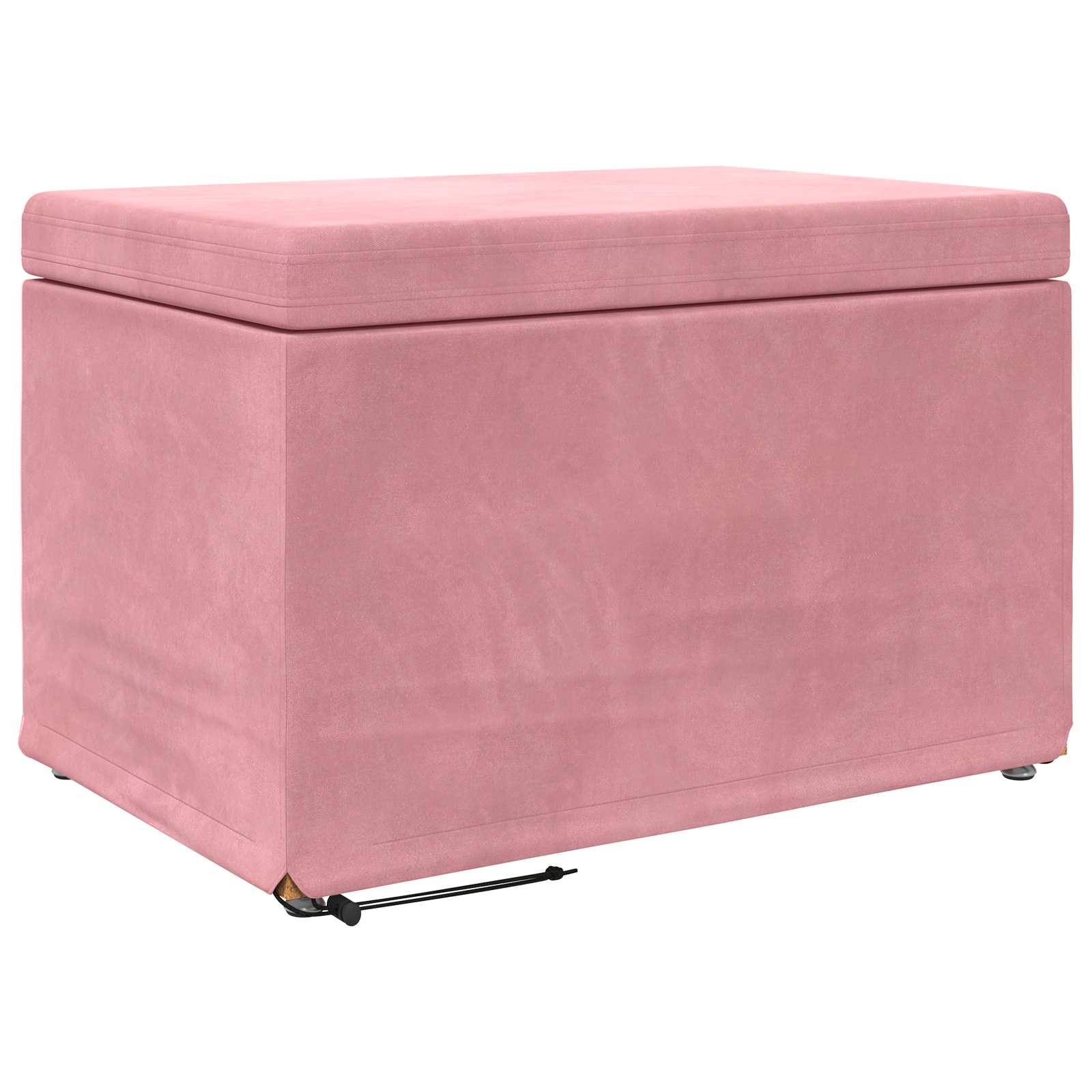 Pall Rosa 61 x 41 x 40 cm Sammet och konstruerat trä