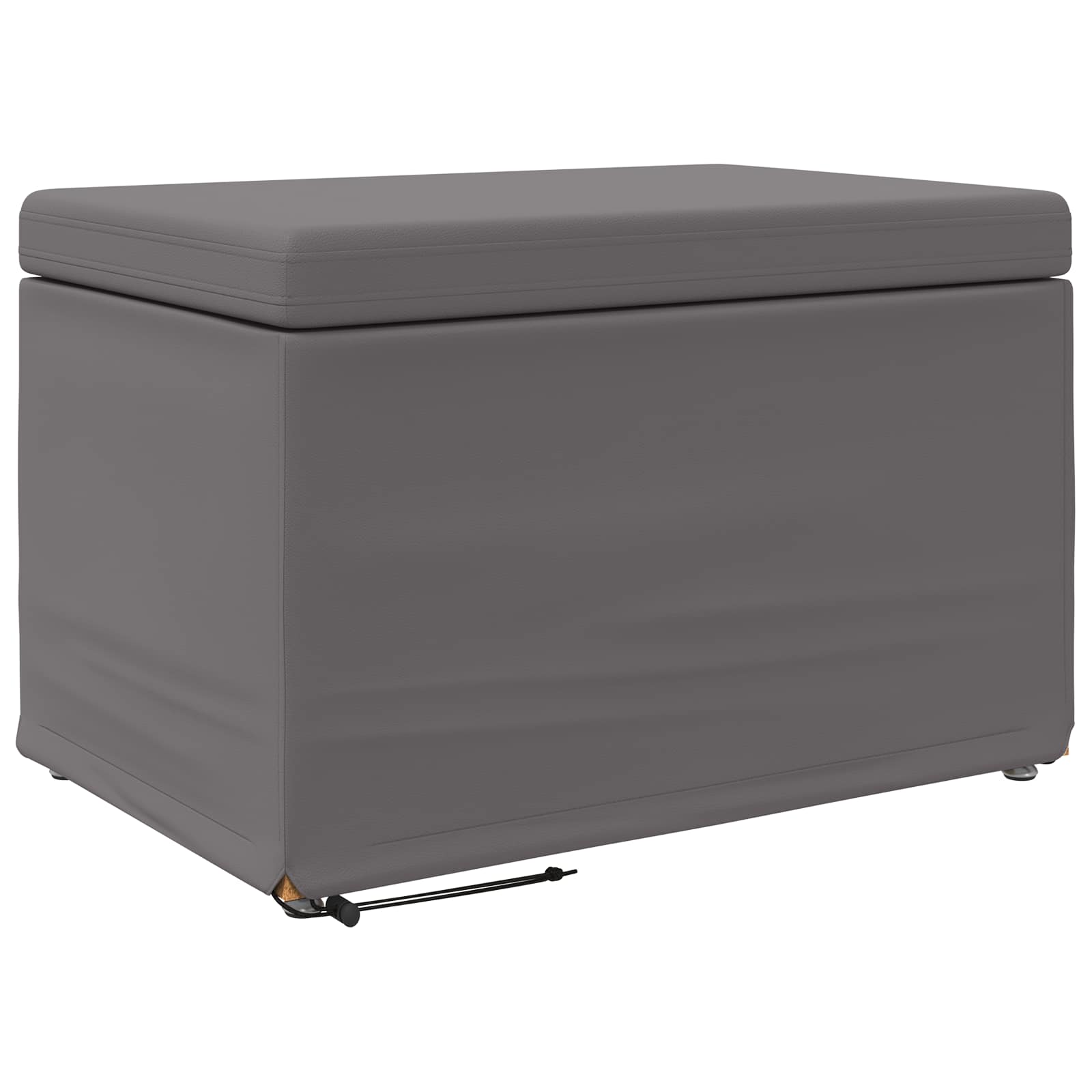 Pall Grå 61 x 41 x 40 cm Konstläder och konstruerat trä