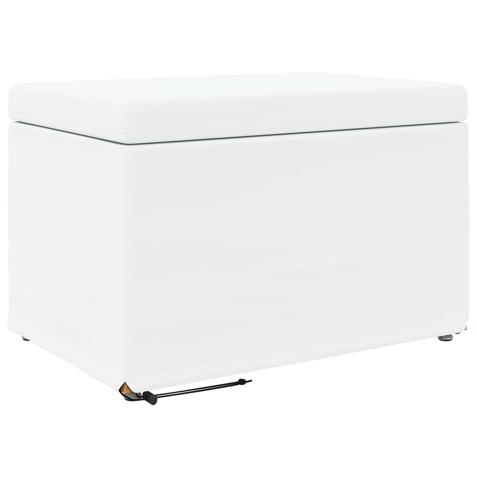 Pall Vit 61 x 41 x 40 cm Konstläder och konstruerat trä