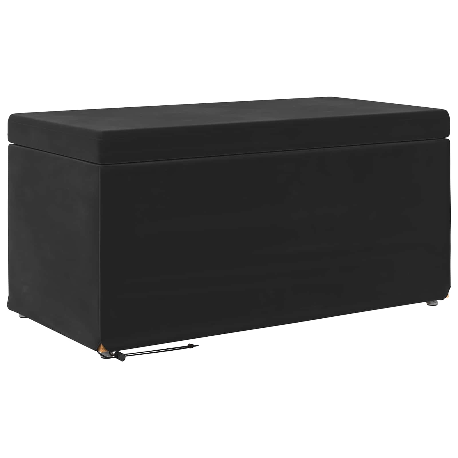 Pall Svart 81 x 41 x 40 cm Sammet och konstruerat trä