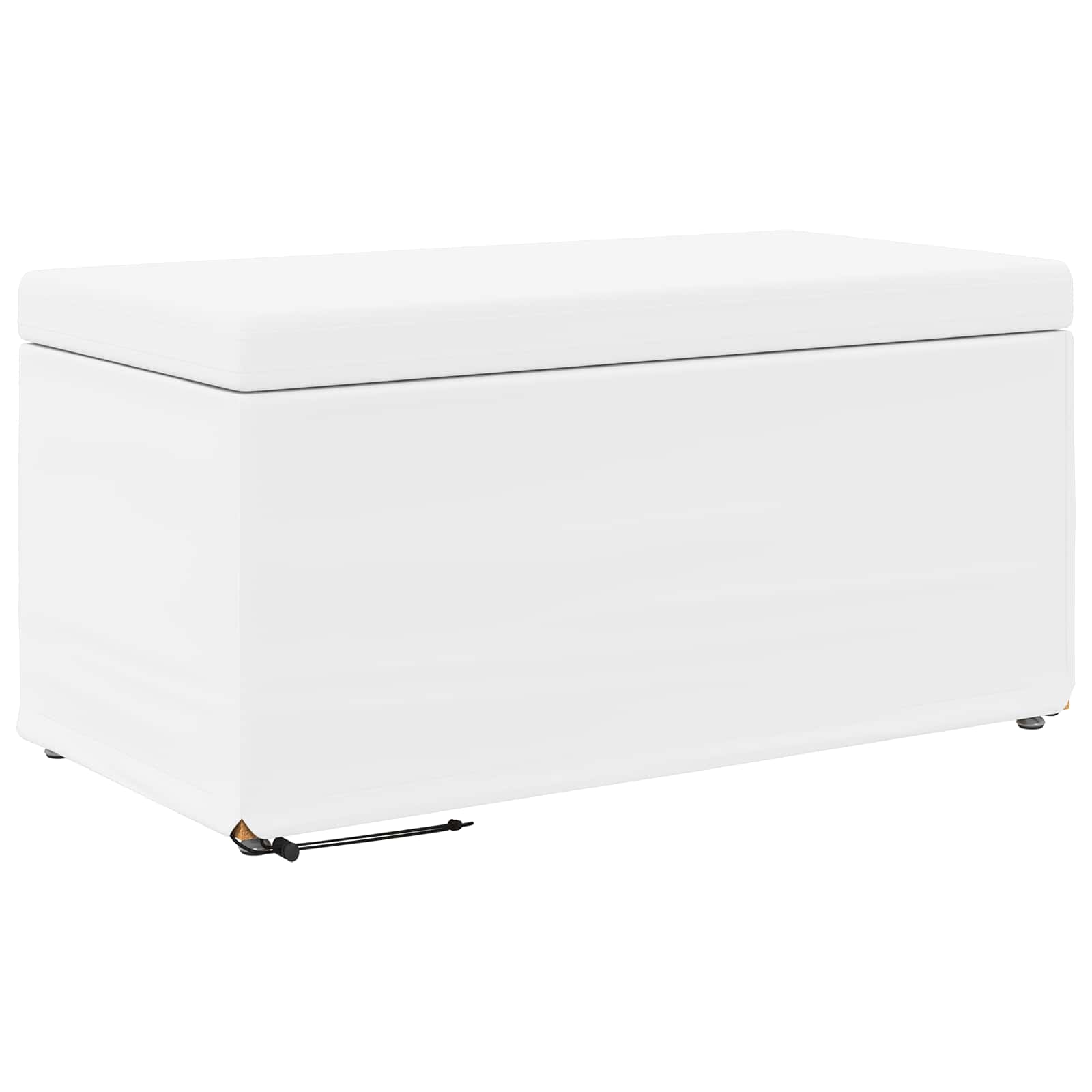 Pall Vit 81 x 41 x 40 cm Konstläder och konstruerat trä