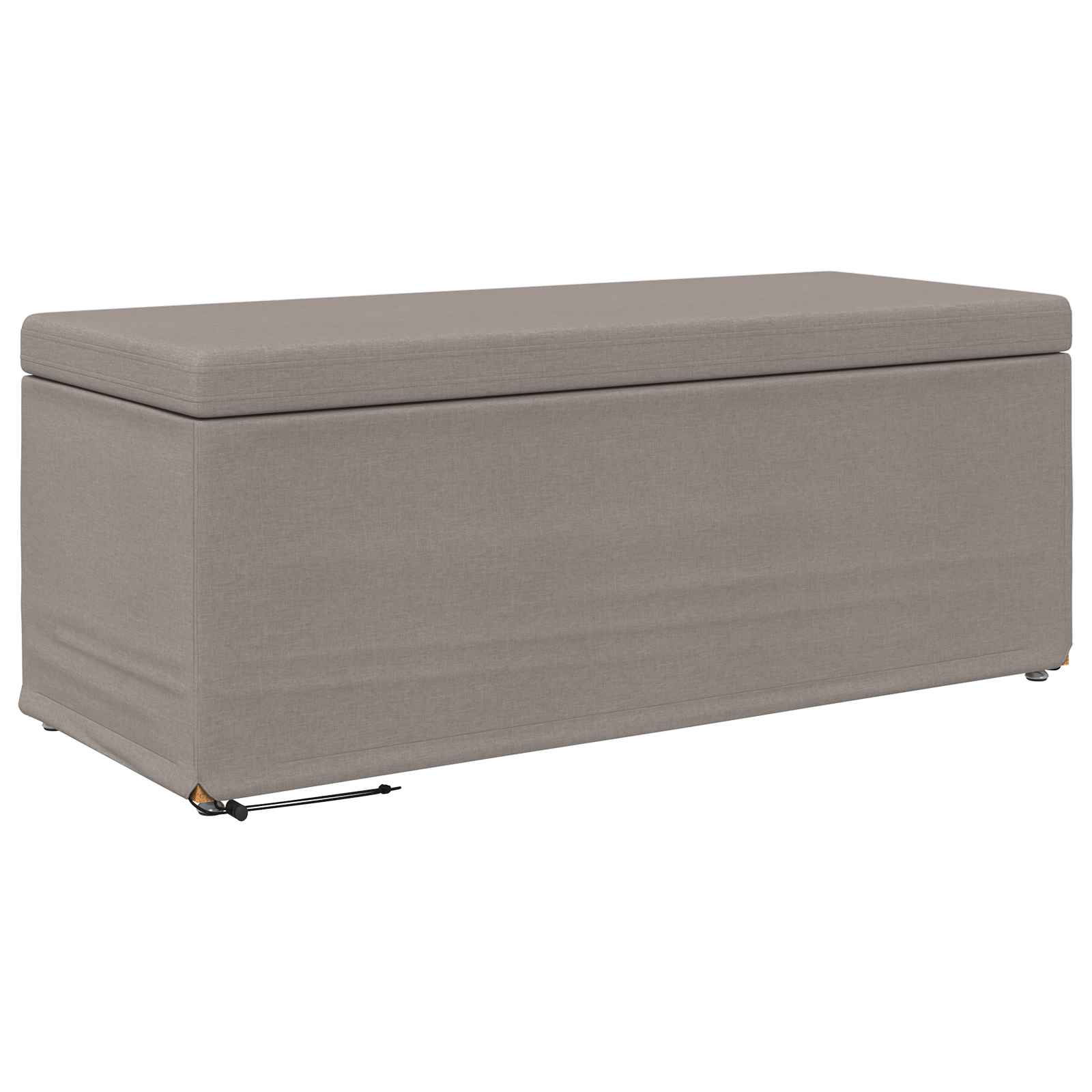 Pall Taupe 101 x 41 x 40 cm Tyg och Konstruerat Trä