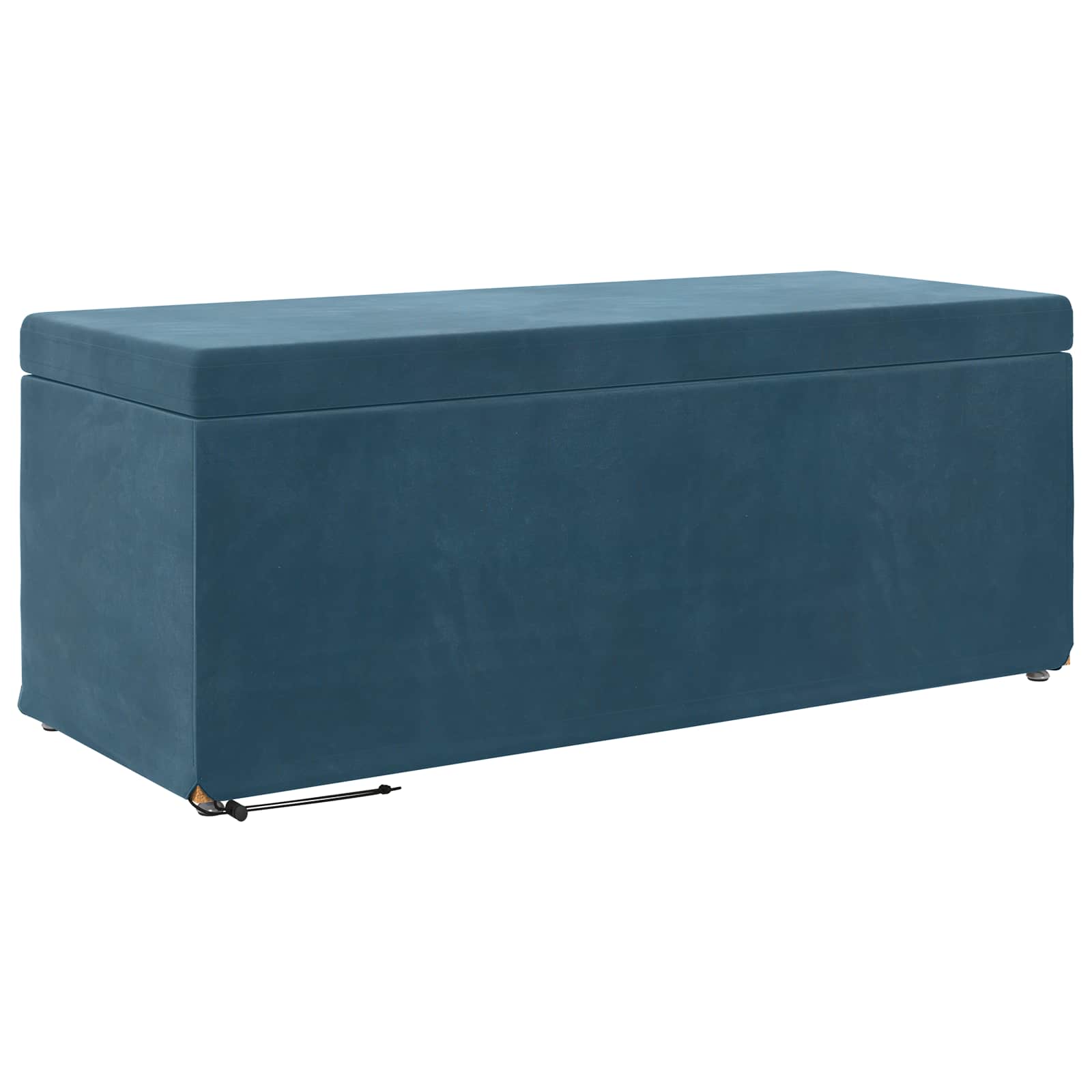 Pall Blå 101 x 41 x 40 cm Sammet och konstruerat trä
