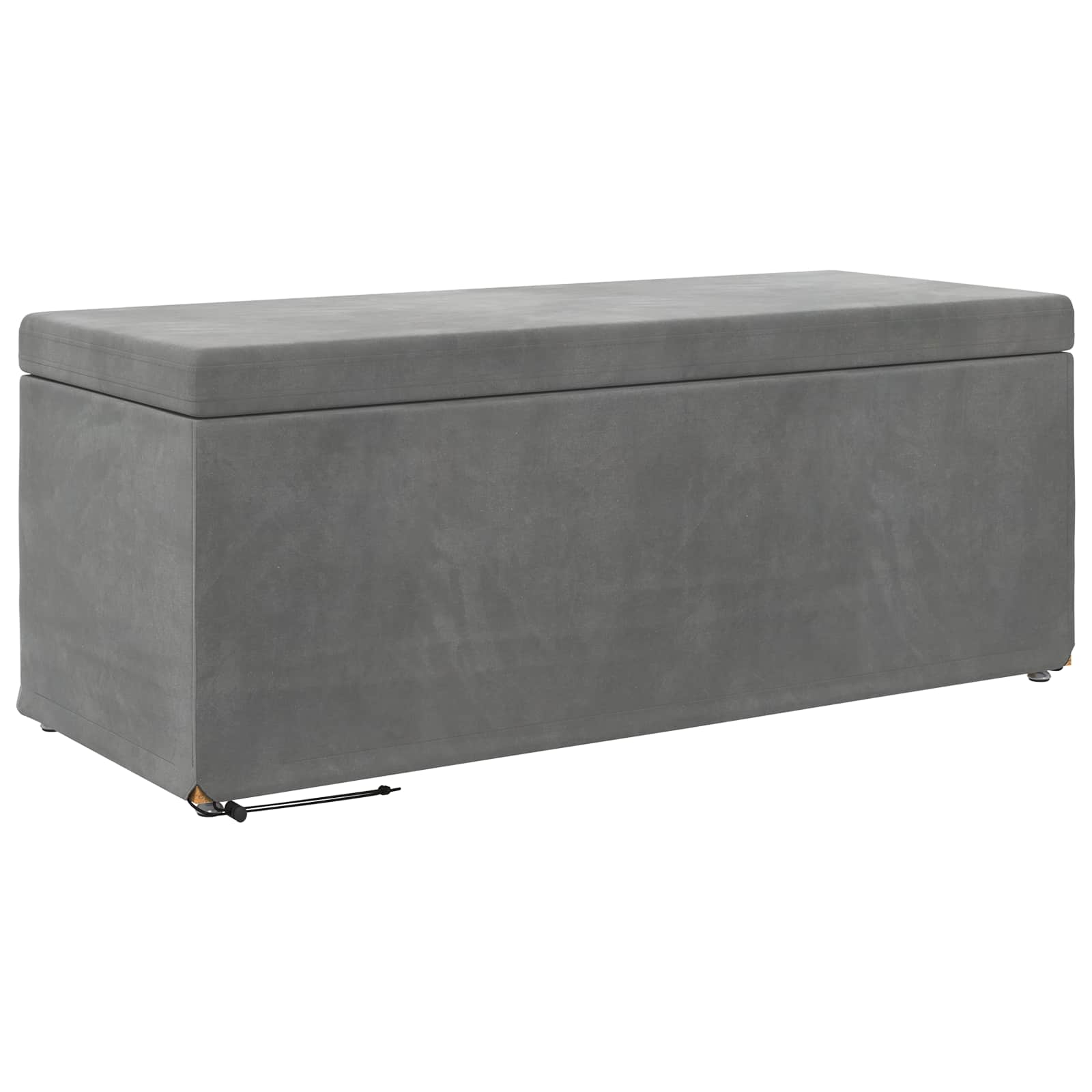 Pall Mörkgrå 101 x 41 x 40 cm Sammet och konstruerat trä