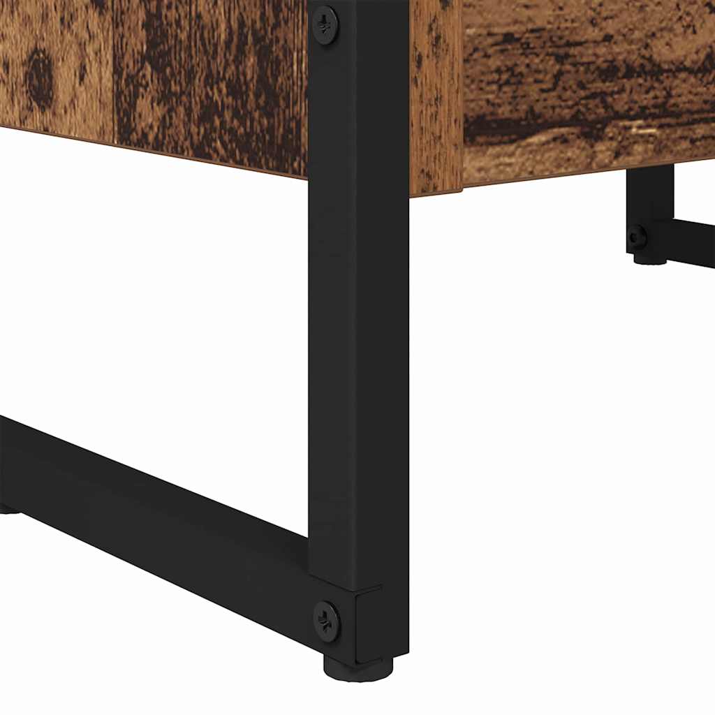 Bokskåp Gammalt trä 80 x 30 x 155 cm Konstruerat trä