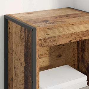 Bokskåp Gammalt trä 80 x 30 x 155 cm Konstruerat trä