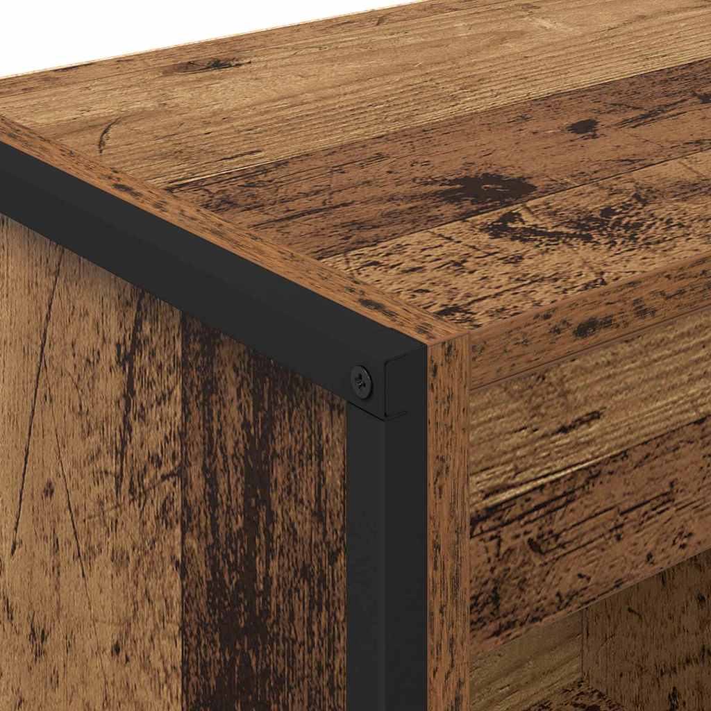 Bokskåp Gammalt trä 80 x 30 x 155 cm Konstruerat trä