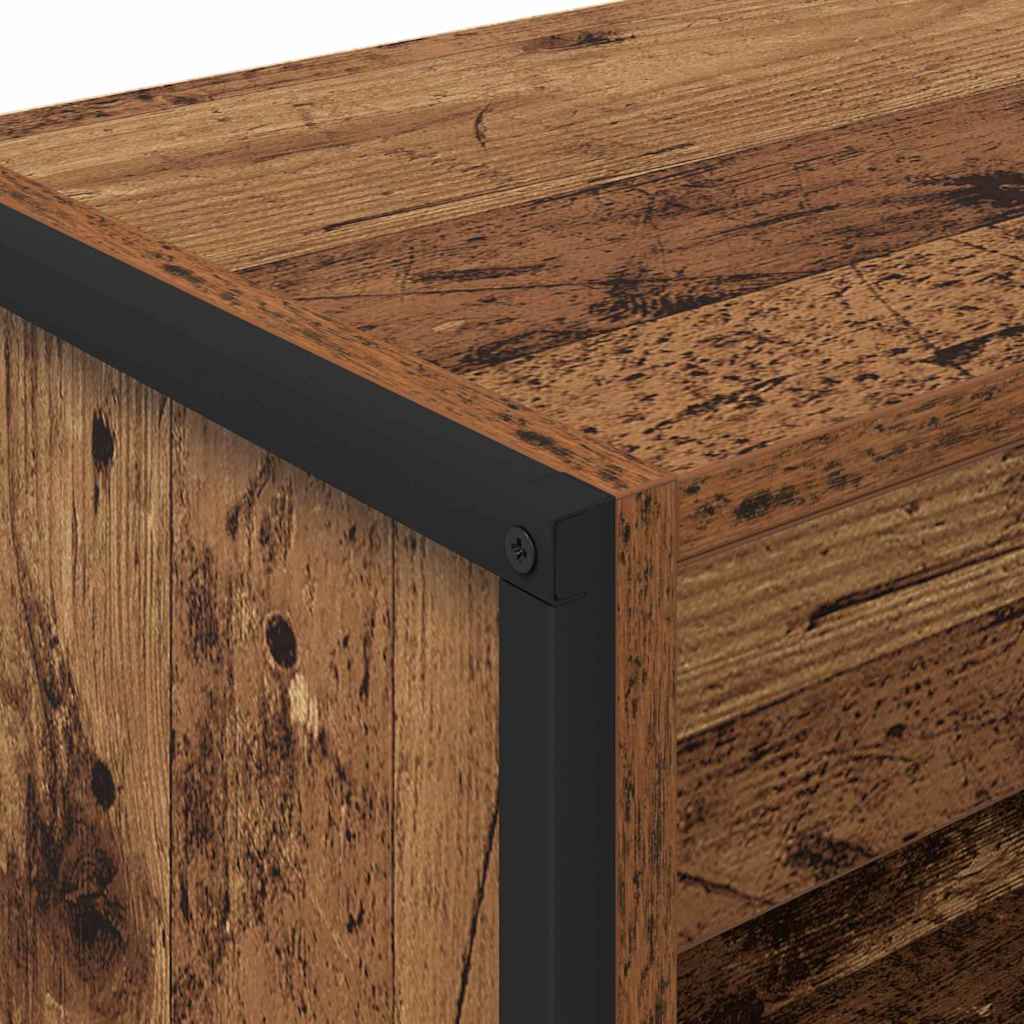 Bokskåp Gammalt trä 80 x 30 x 155 cm Konstruerat trä