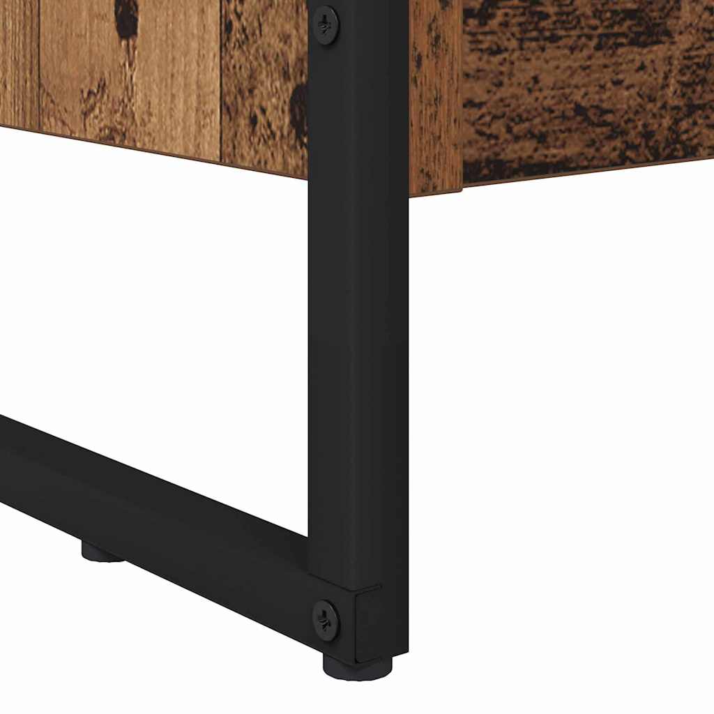 Bokskåp Gammalt trä 80 x 30 x 155 cm Konstruerat trä