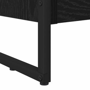 Bokskåp Svart Ek 80 x 30 x 155 cm Konstruerat trä