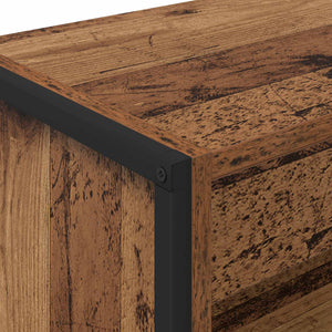 Bokskåp Gammalt trä 80 x 30 x 155 cm Konstruerat trä