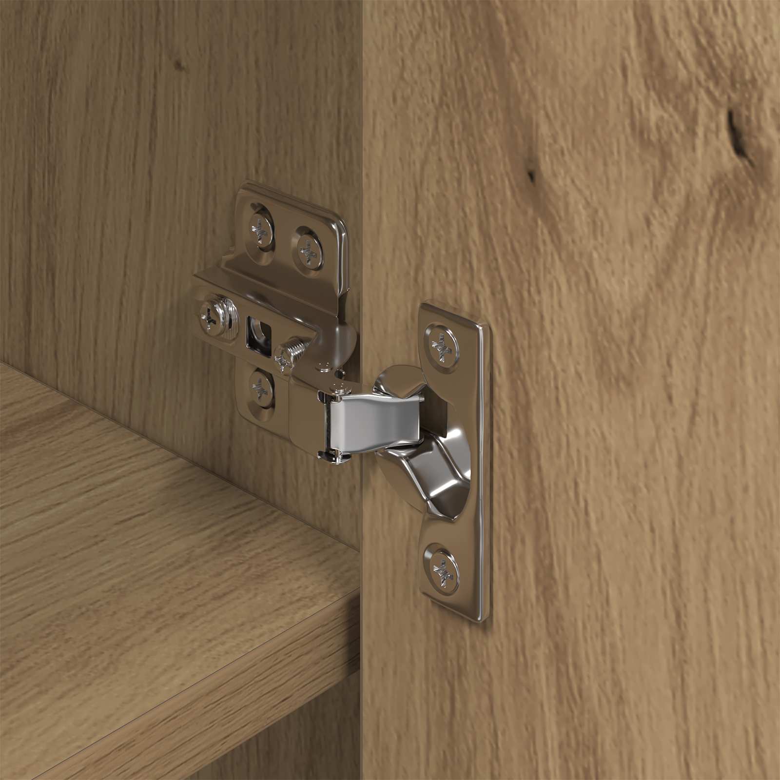 Skoskåp med lagring Artisan Ek 79 x 36 x 100 cm Konstruerat trä