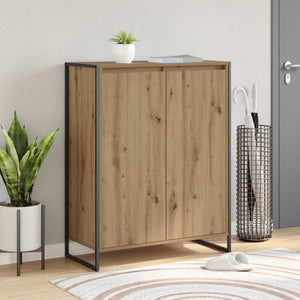 Skoskåp med lagring Artisan Ek 79 x 36 x 100 cm Konstruerat trä