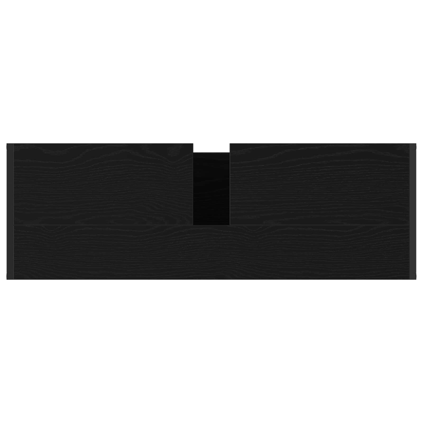 Badrumsskåp med dörr Svart Ek 90 x 30 x 60 cm Konstruerat trä