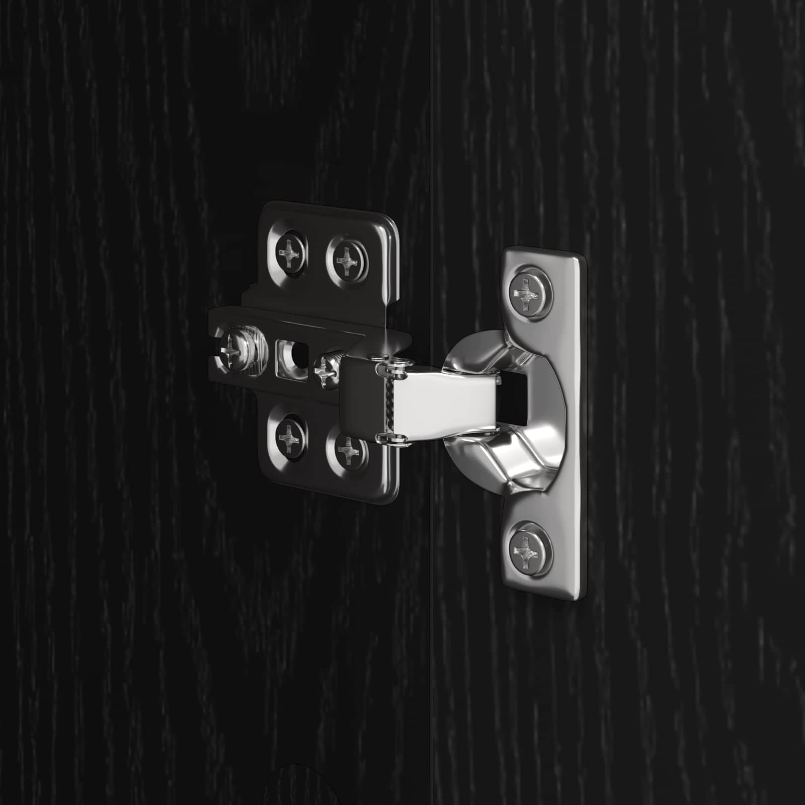 Badrumsskåp med låda Svart Ek 40 x 30 x 180 cm Konstruerat trä