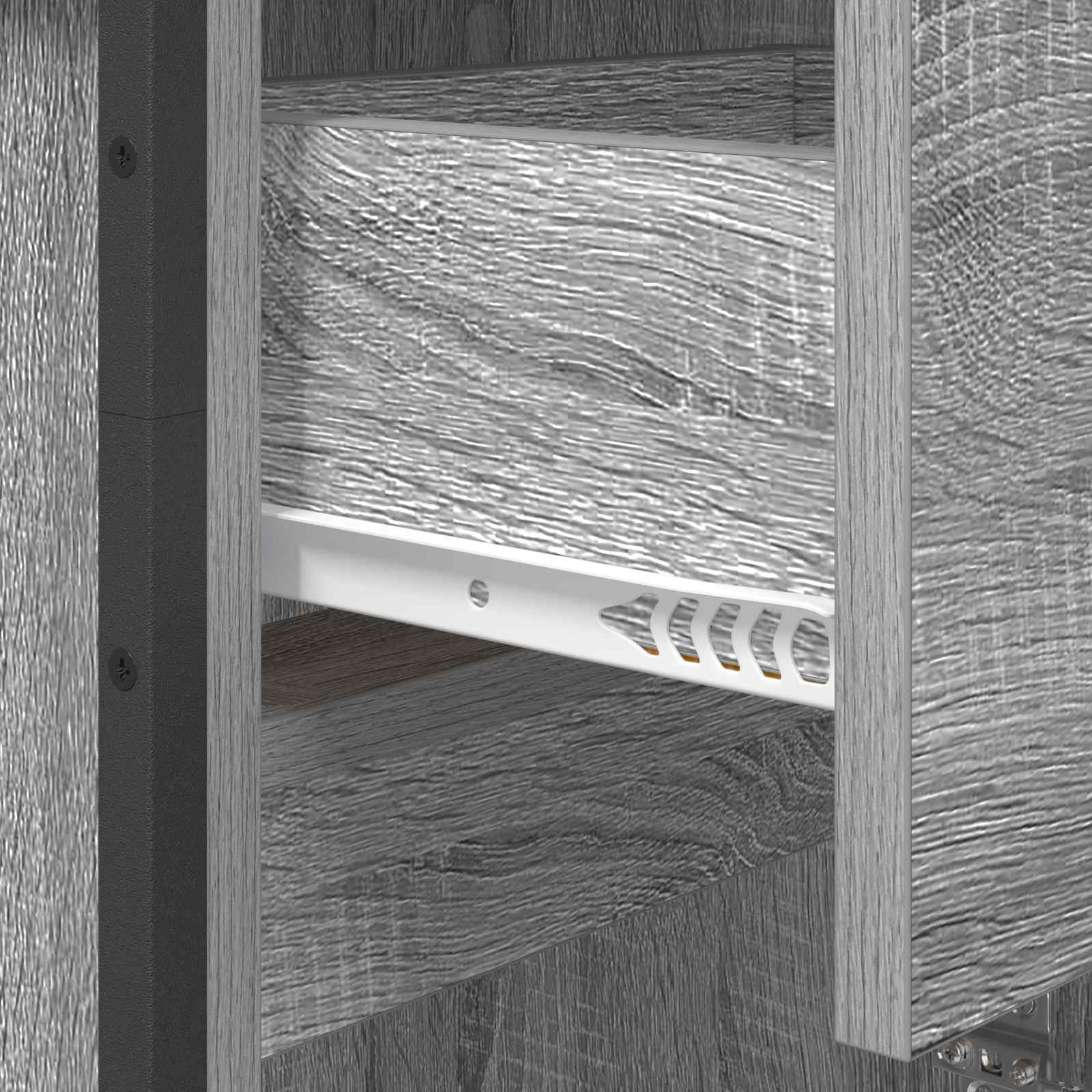 Badrumsskåp Grå Sonoma 40 x 30 x 100 cm Konstruerat trä