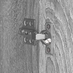 Badrumsskåp Grå Sonoma 40 x 30 x 100 cm Konstruerat trä