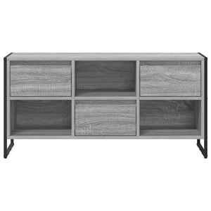 TV-skåp med låda Grå Sonoma 100 x 36 x 49,5 cm Konstruerat trä