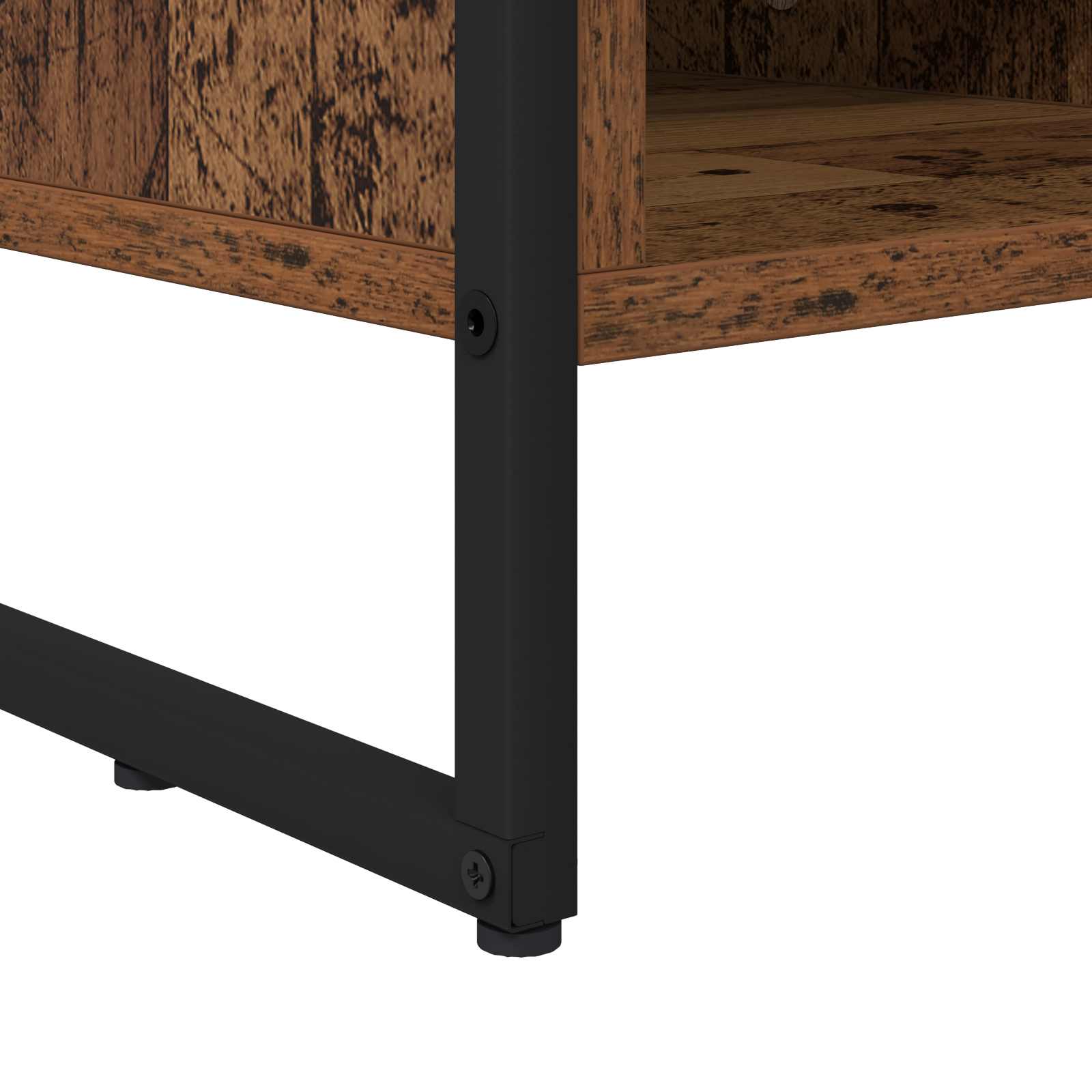 TV-skåp med låda Gammalt trä 100 x 36 x 49,5 cm Konstruerat trä