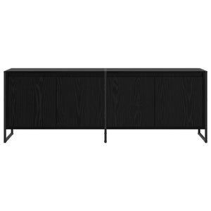 TV-skåp Svart Ek 140 x 36 x 49,5 cm Konstruerat trä