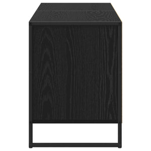 TV-skåp Svart Ek 140 x 36 x 49,5 cm Konstruerat trä