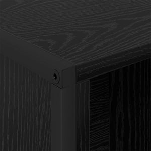 Bokskåp Svart Ek 99.5 x 30 x 108.5 cm Konstruerat trä