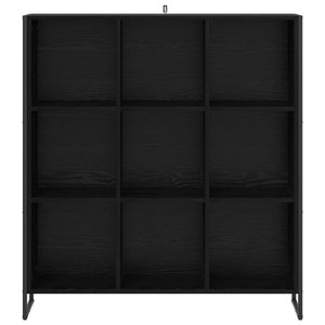 Bokskåp Svart Ek 99.5 x 30 x 108.5 cm Konstruerat trä