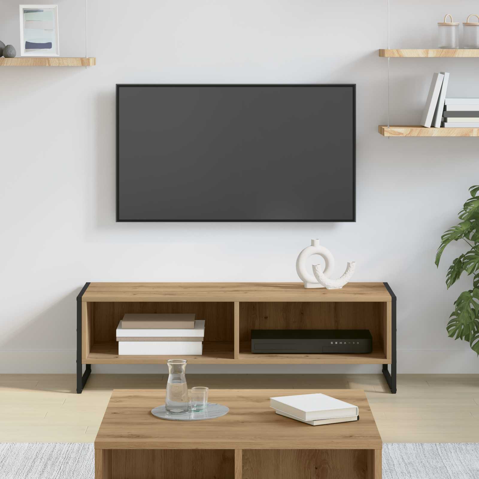 TV-skåp Artisan Ek 100 x 36.5 x 30.5 cm Konstruerat trä