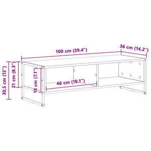 TV-skåp Artisan Ek 100 x 36.5 x 30.5 cm Konstruerat trä