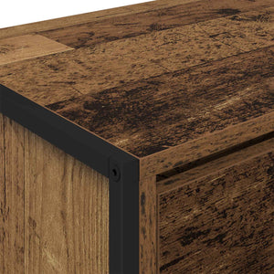 TV-skåp med låda Gammalt trä 100 x 36 x 49,5 cm Konstruerat trä