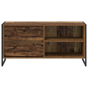 TV-skåp med låda Gammalt trä 100 x 36 x 49,5 cm Konstruerat trä