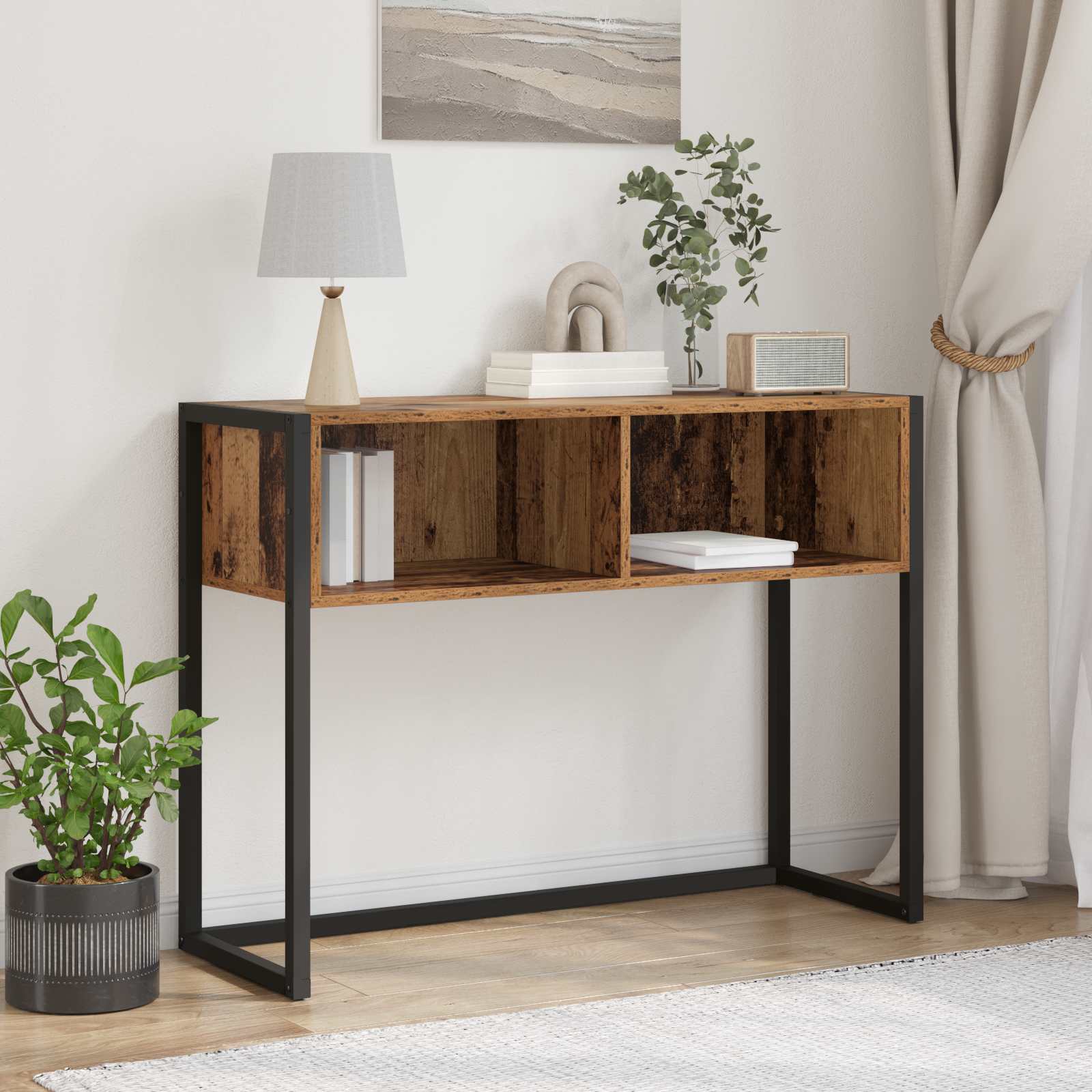 Sidobord Gammalt trä 100 x 36 x 75 cm Konstruerat trä