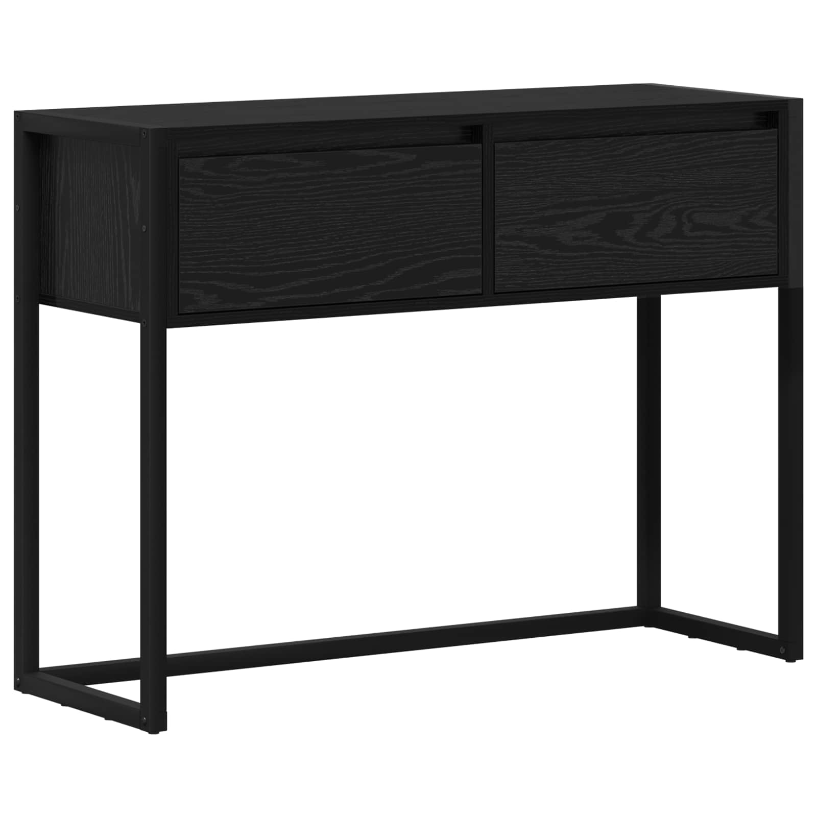 Sidobord Svart Ek 100 x 36 x 75 cm Konstruerat trä