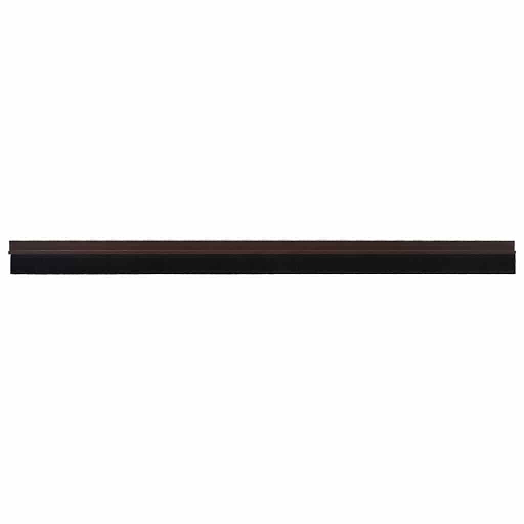 Självhäftande dörrborstlist 2 st Brun 100 cm Aluminiumlegering