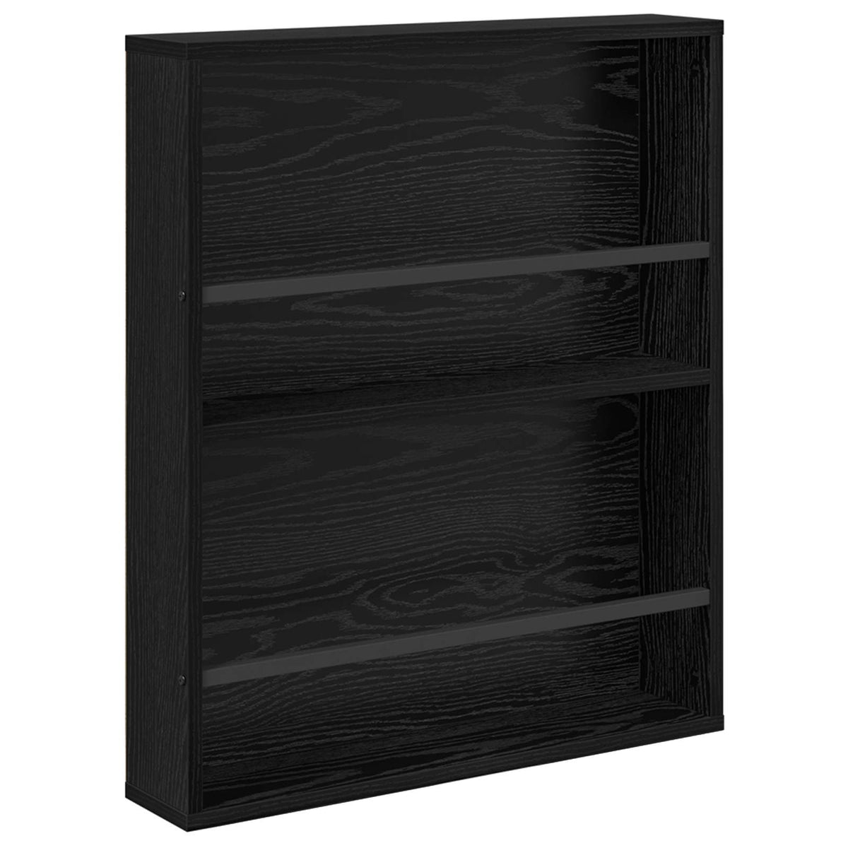 Tidningshylla Svart Ek 60 x 12 x 70 cm Konstruerat trä