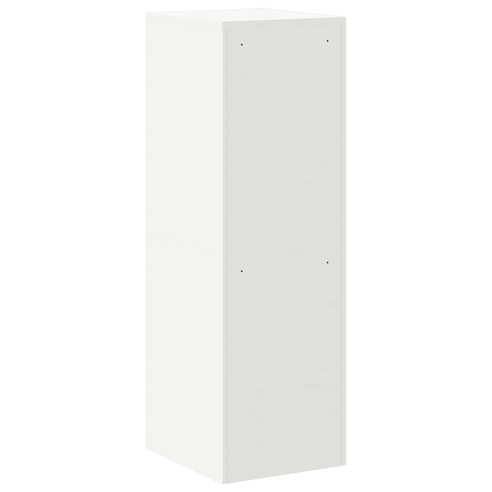 Arkivkåp med låda 2 pcs Vit 44 x 50 x 106.5 cm Kallvalsat Stål