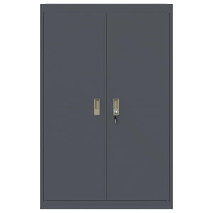 Förvaringsskåp 2 pcs Antracit 90 x 40 x 140 cm Kallvalsat Stål