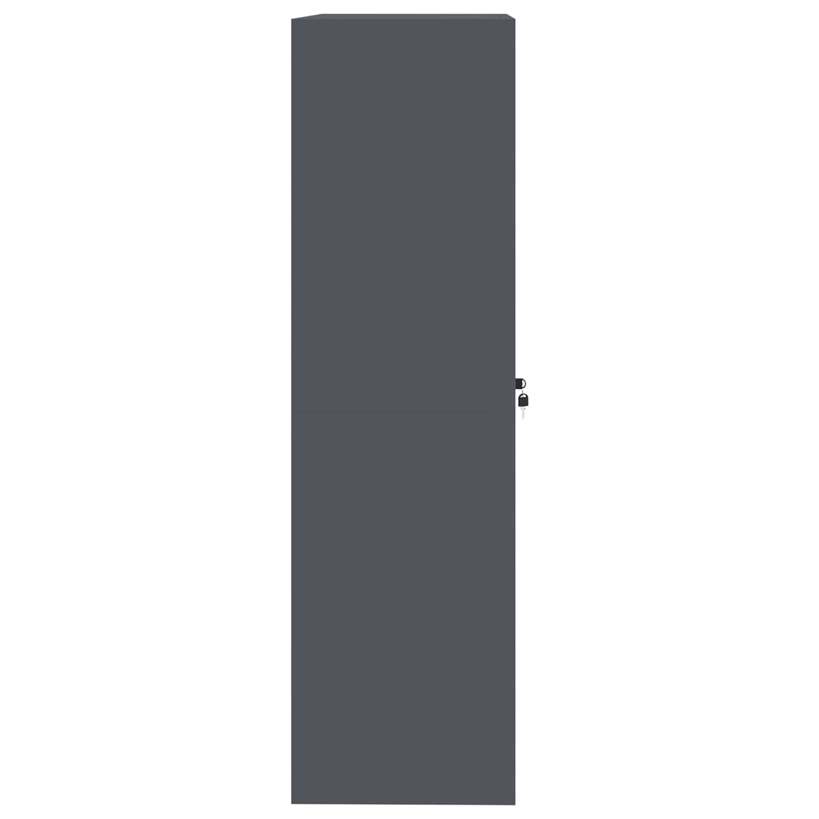 Förvaringsskåp 2 pcs Antracit 90 x 40 x 140 cm Kallvalsat Stål