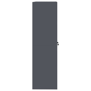 Förvaringsskåp 2 pcs Antracit 90 x 40 x 140 cm Kallvalsat Stål