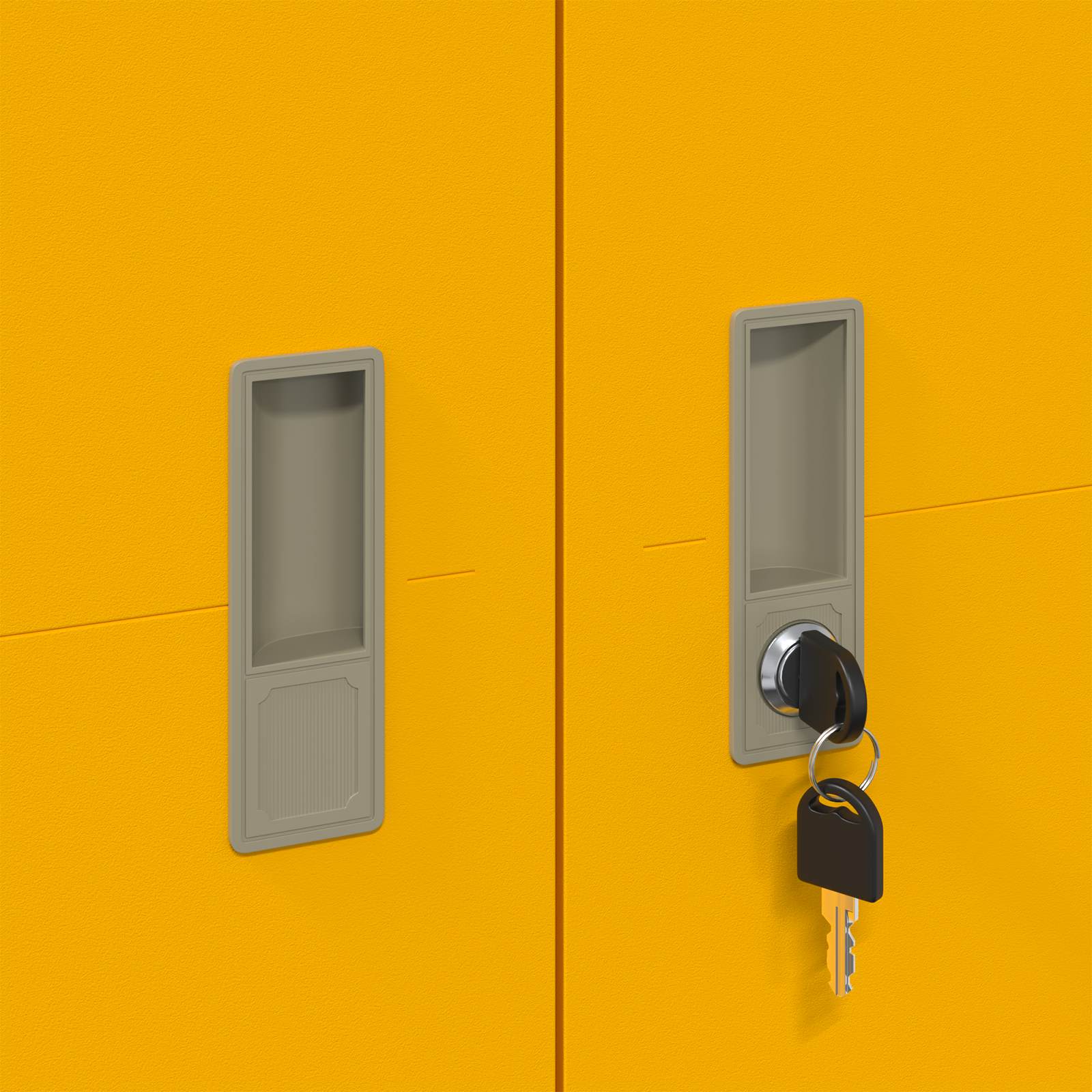 Förvaringsskåp 2 pcs Senapsgul 90 x 40 x 140 cm Kallvalsat Stål