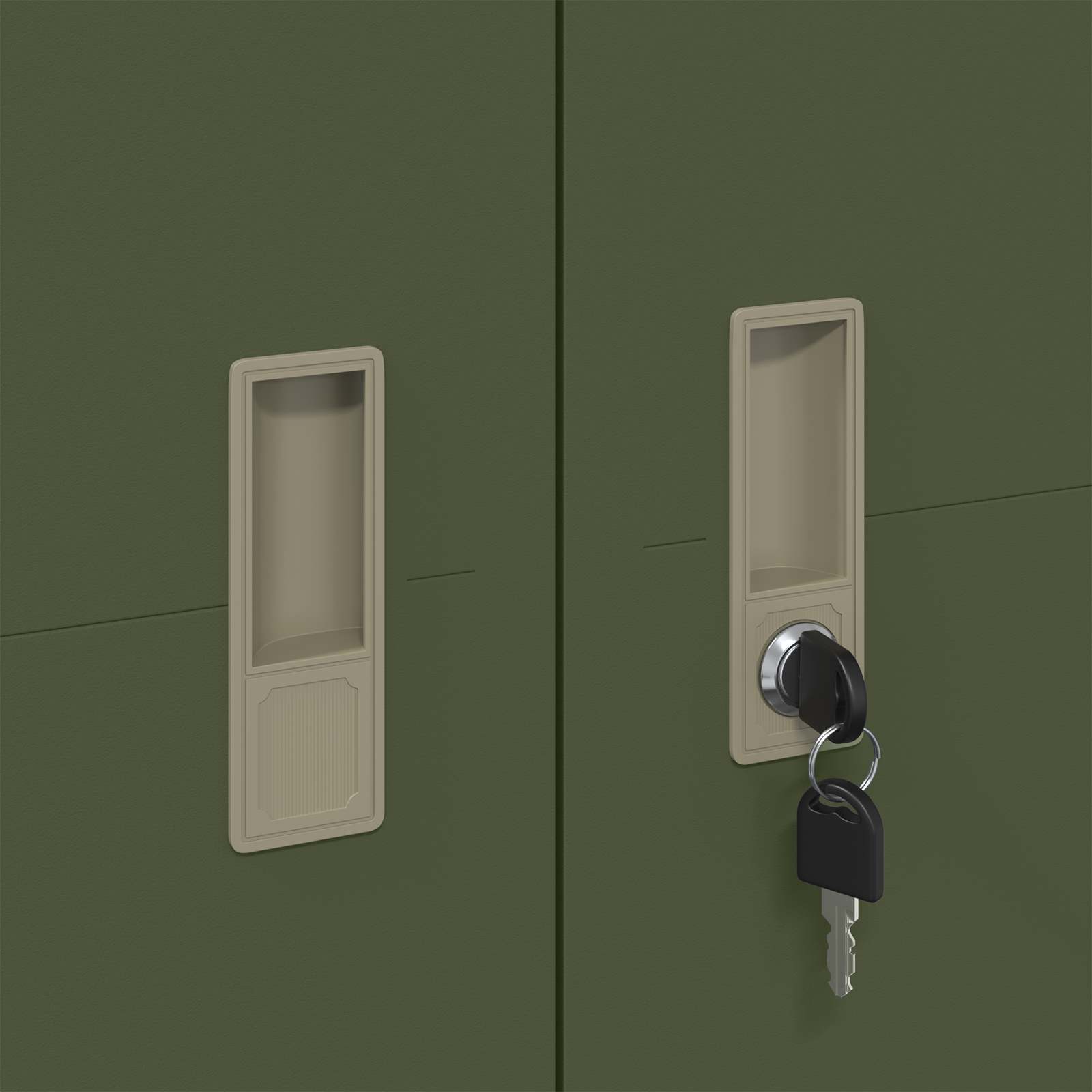 Förvaringsskåp 2 pcs Olivgrön 90 x 40 x 140 cm Kallvalsat Stål