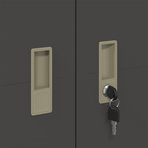 Förvaringsskåp 2 pcs Svart 90 x 40 x 180 cm Kallvalsat Stål