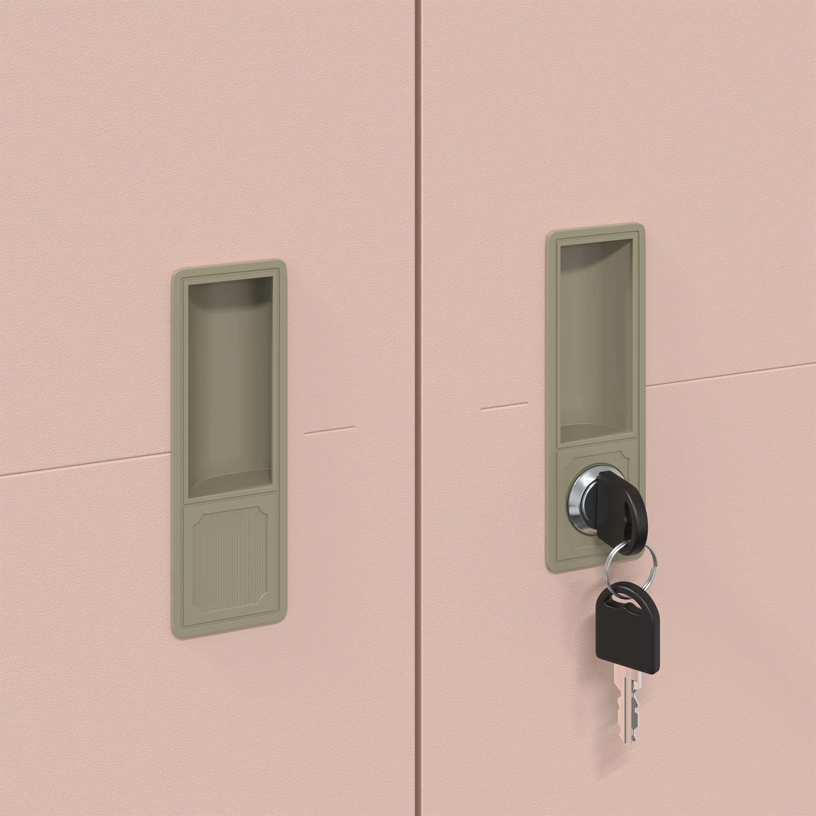 Förvaringsskåp 2 pcs Rosa 90 x 40 x 180 cm Kallvalsat Stål