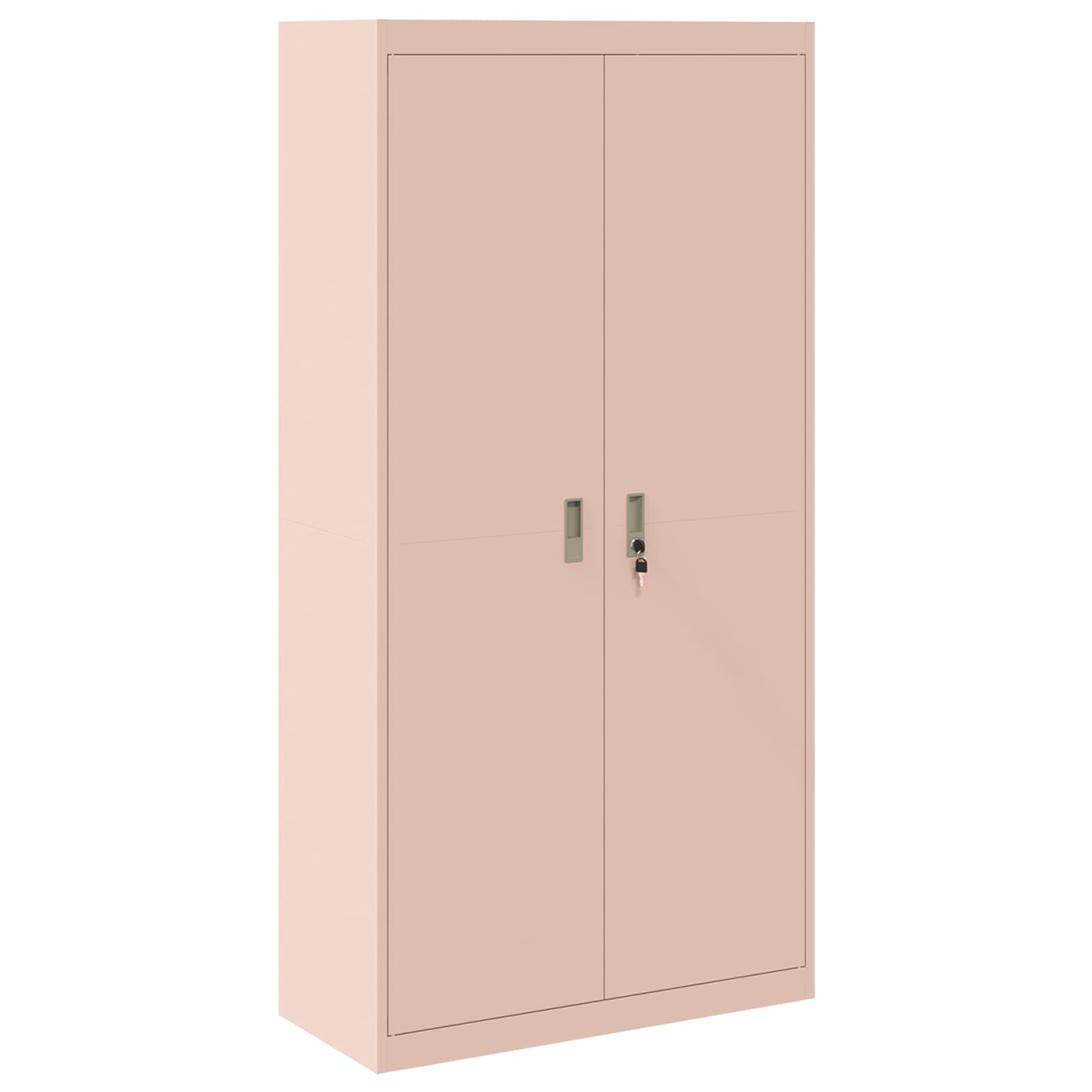 Förvaringsskåp 2 pcs Rosa 90 x 40 x 180 cm Kallvalsat Stål