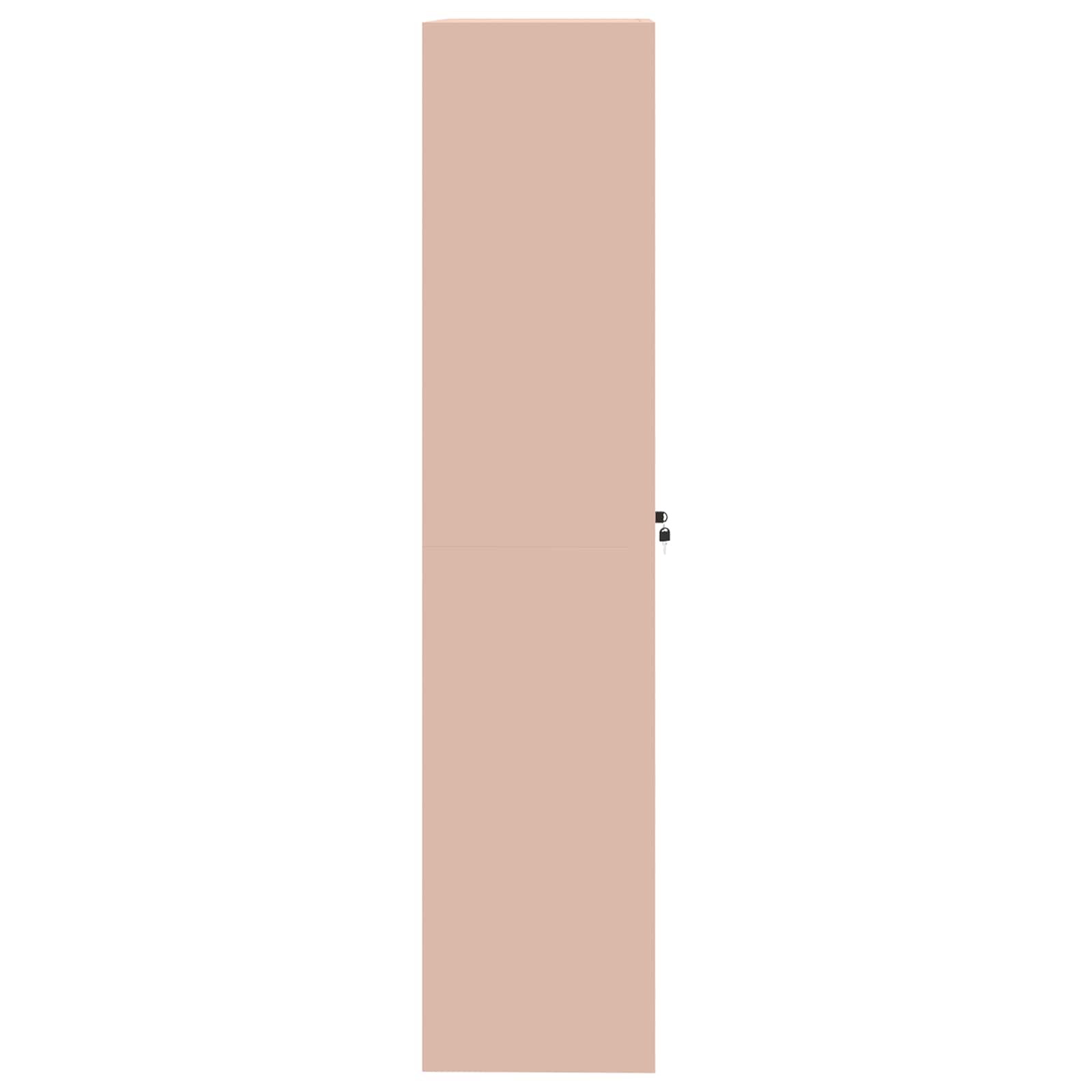 Förvaringsskåp 2 pcs Rosa 90 x 40 x 180 cm Kallvalsat Stål