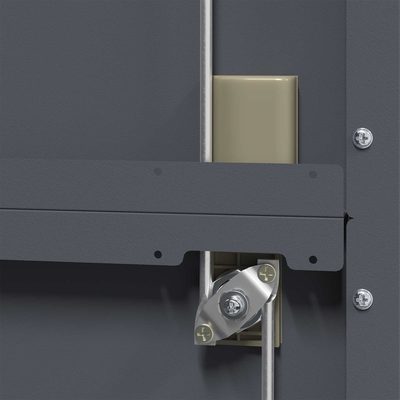 Förvaringsskåp 2 pcs Antracit 90 x 40 x 200 cm Kallvalsat Stål