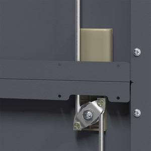 Förvaringsskåp 2 pcs Antracit 90 x 40 x 200 cm Kallvalsat Stål